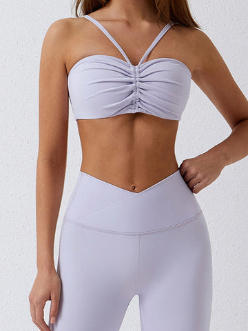 Butter-Soft Ruched Sports Bra