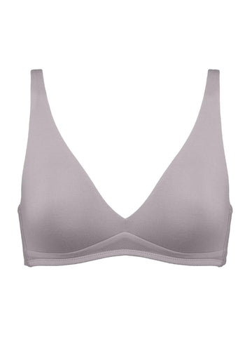 Solid color deep V Wireless Bra