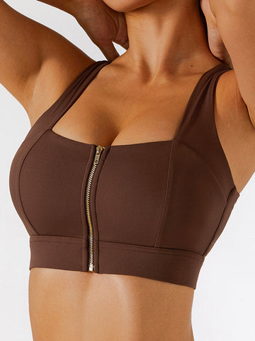 Empowered Zip Front Bra