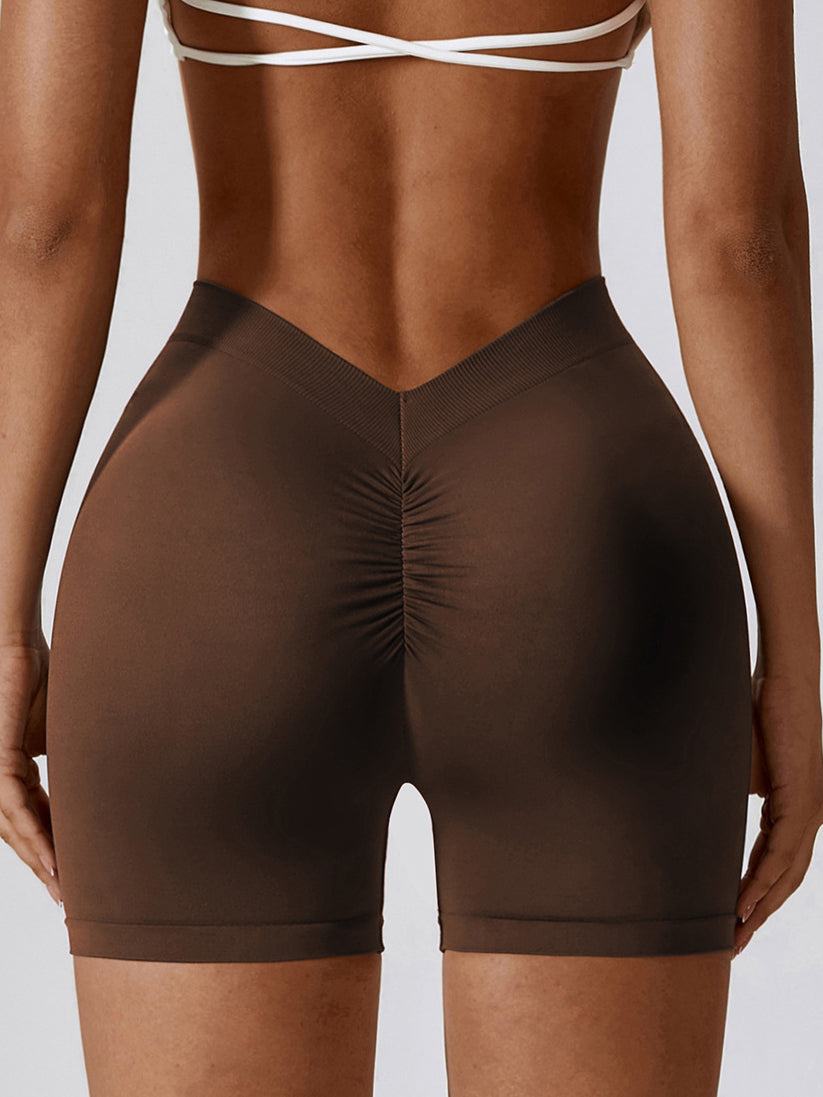 Seamless Back V Scrunch Shorts