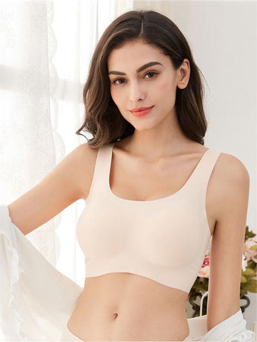 Ice Silk Breathable Wireless Tank Bra