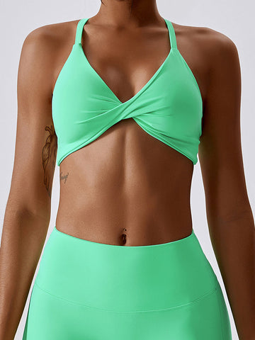 Buttery Soft Twist Front Yoga Bra