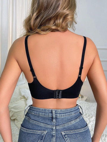 Solid No Padding Unlined Wireless Bra