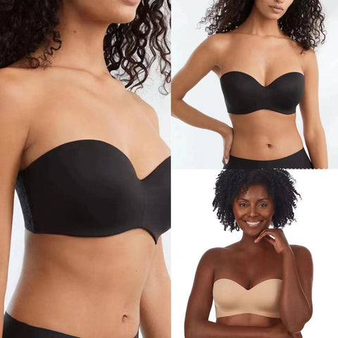 Strapless Bra Smooth Shape Wireless Seamless Non-Padded