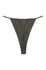 Military Green Brazilian String Bikini Bottoms