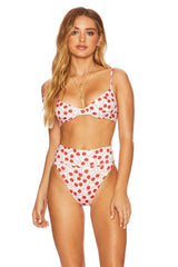 Cherry Print Underwire Bikini Top
